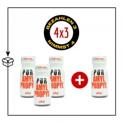 PACK 4 POPPERS PUR AMYL/PROPYL 10ML
