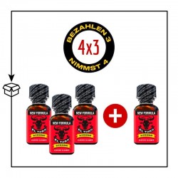 PACK 4 POPPERS EL TORO STRONG 24ML